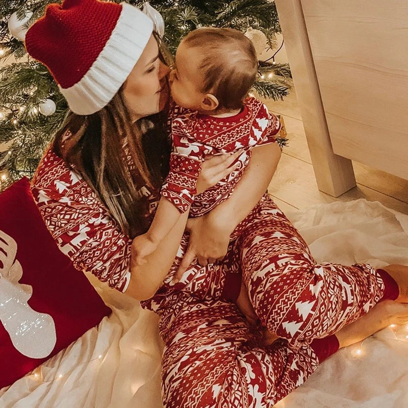 Mommy and Me matching Christmas pajamas set for adults and kids, soft and cozy holiday sleepwear 2023
