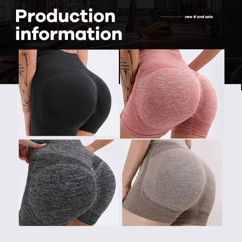 CZGUKE High‑Waist Scrunch Booty Yoga Shorts