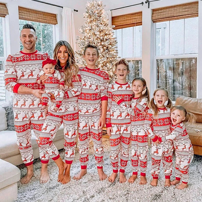 Mommy and Me matching Christmas pajamas set for adults and kids, soft and cozy holiday sleepwear 2023