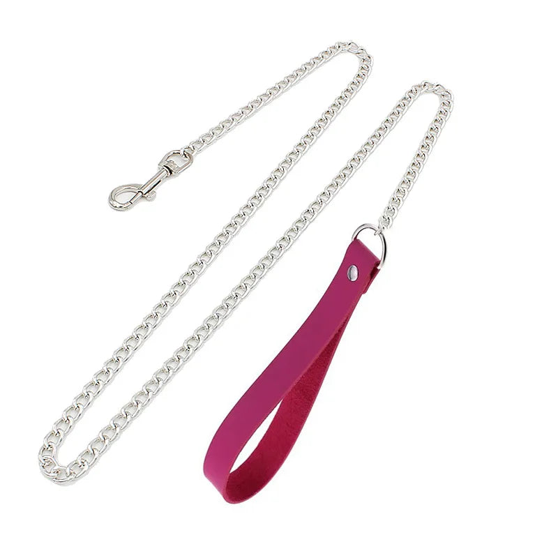 ShadowBelle PU leather punk choker set with bell, spikes, and rivets for goth and BDSM cosplay