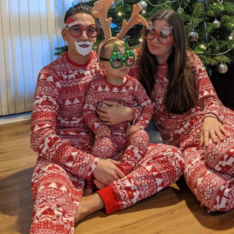 Mommy and Me matching Christmas pajamas set for adults and kids, soft and cozy holiday sleepwear 2023