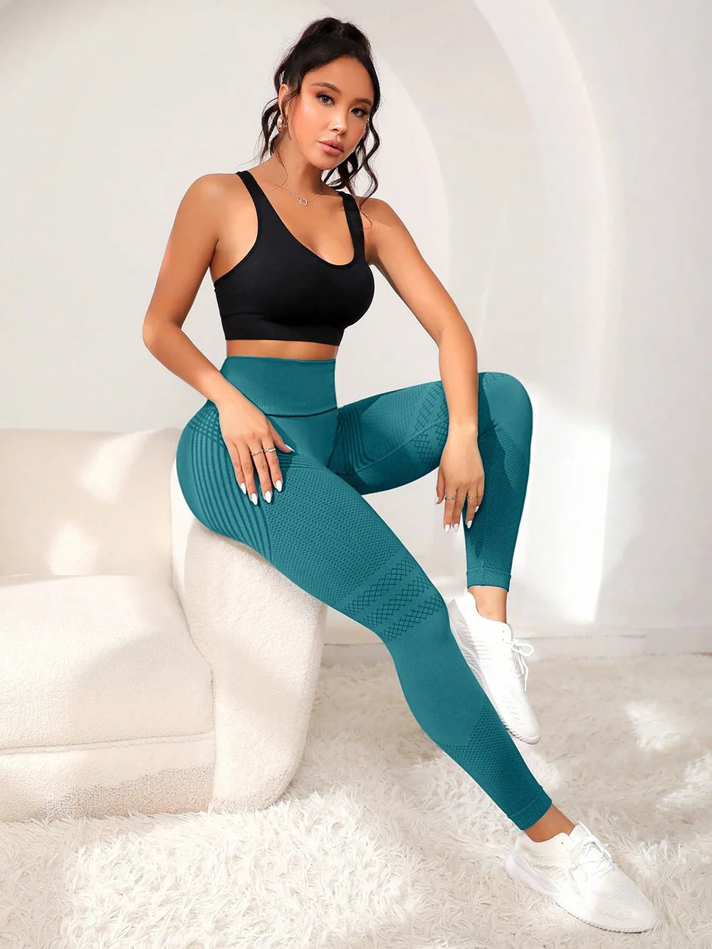 high-Waisted Curve-Lift Sports Leggings