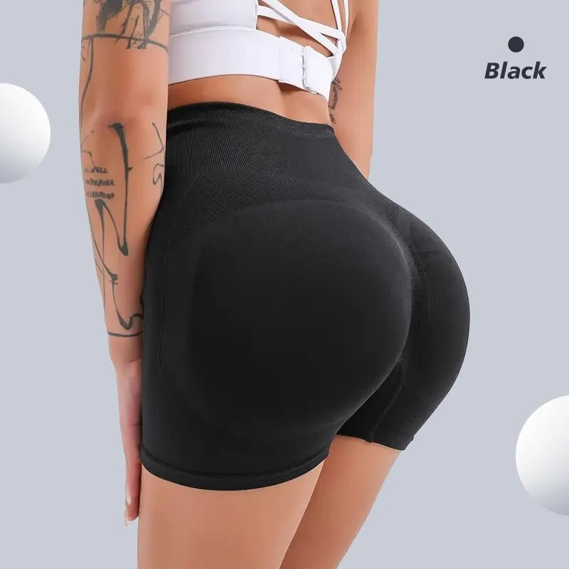 CZGUKE High‑Waist Scrunch Booty Yoga Shorts