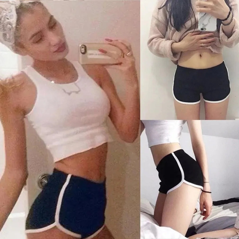 Women’s breathable sports shorts for fitness, running, yoga, and cycling workouts