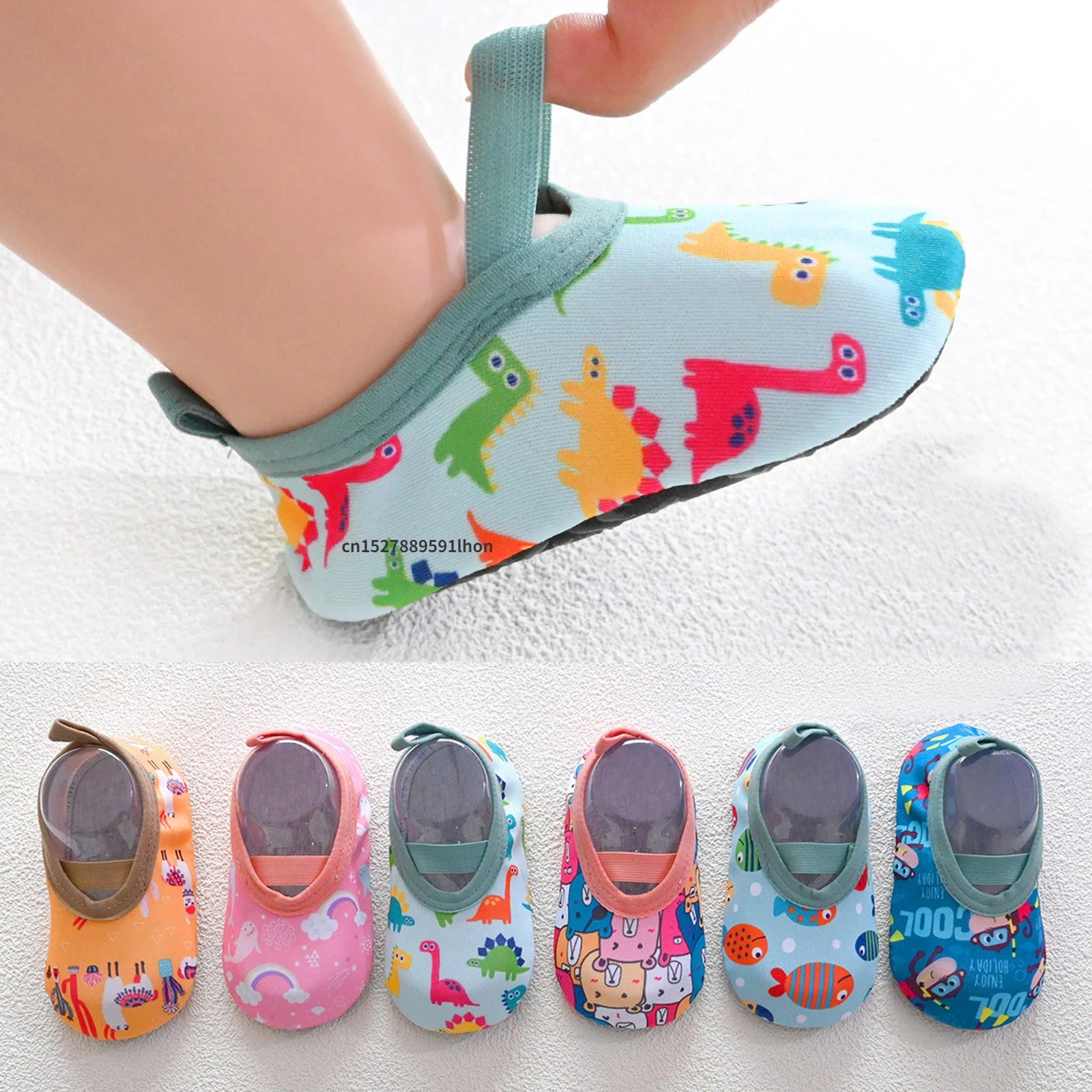 Unisex kids water shoes, lightweight quick-dry toddler aqua sneakers with non-slip soles for babies and toddlers