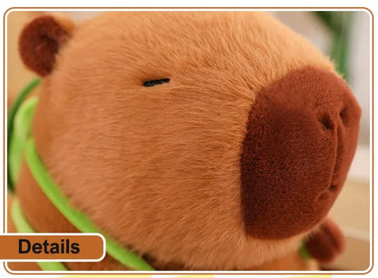Close-up of a brown plush toy with a blurred background