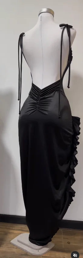 Y2K halter spice girl dress, slim fit summer dress with low back, sexy breathable cross-border party dress