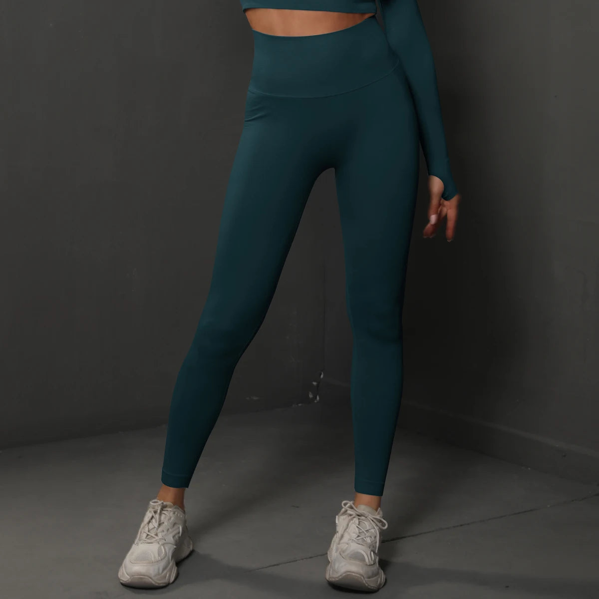 Seamless high-waist booty lifting gym leggings for women – breathable yoga and fitness pants