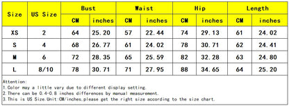 Size chart for clothing with measurements in centimeters and inches.