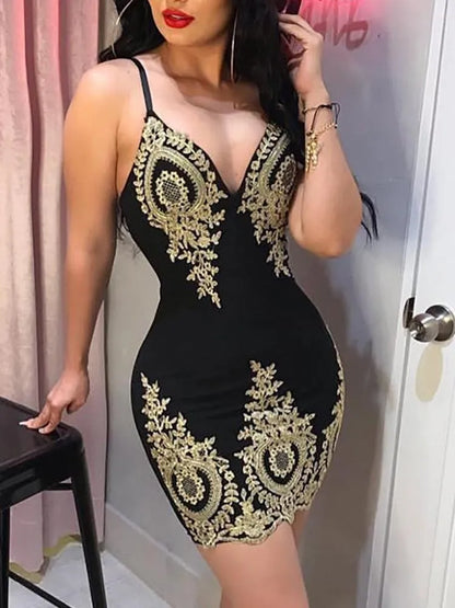 ummer halter mini dress with low neckline and halter back, breathable sleeveless slim fit party dress for women