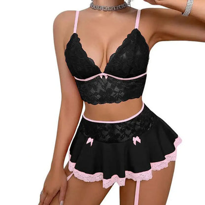 Sexy Cosplay Uniform Lingerie Set