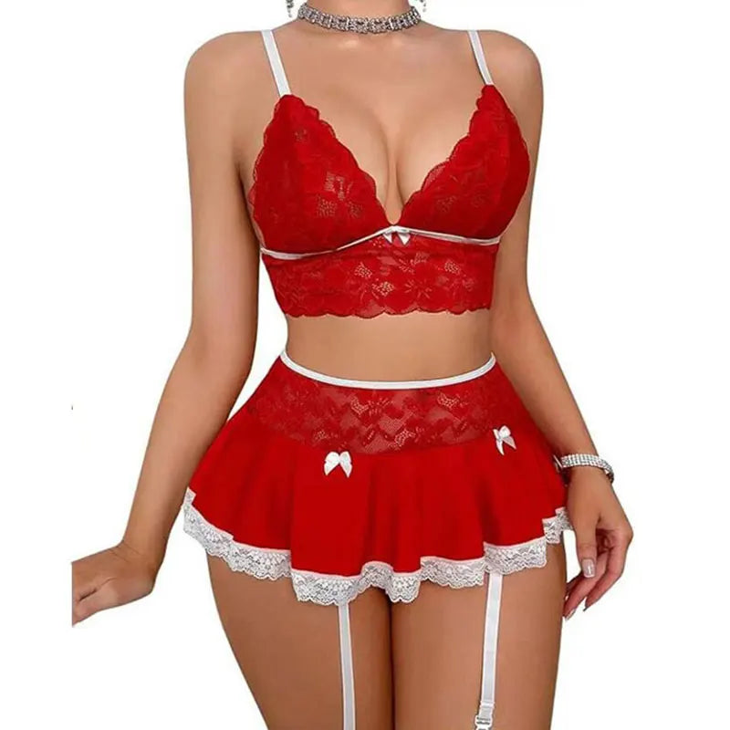 Sexy Cosplay Uniform Lingerie Set