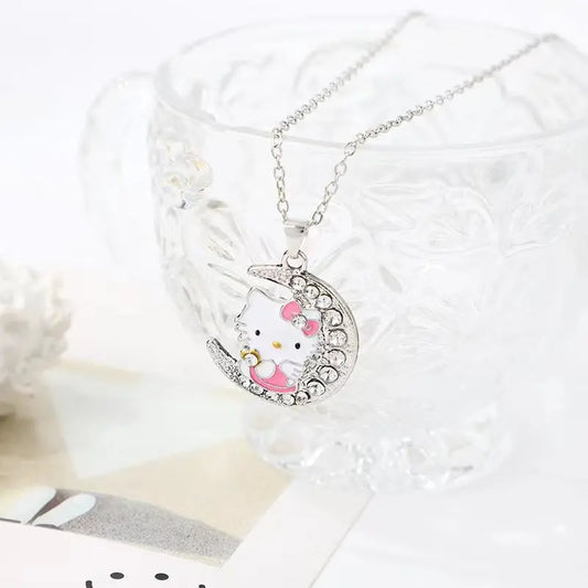 Moonlight Kitty Charm Necklace