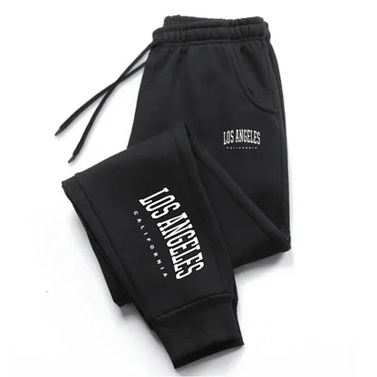 Los Angeles unisex sweatpants with elastic waist and side pockets, casual jogging and outdoor pants