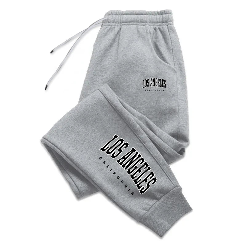 Los Angeles unisex sweatpants with elastic waist and side pockets, casual jogging and outdoor pants