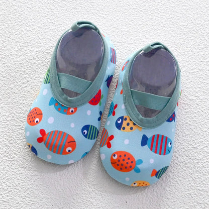 Unisex kids water shoes, lightweight quick-dry toddler aqua sneakers with non-slip soles for babies and toddlers