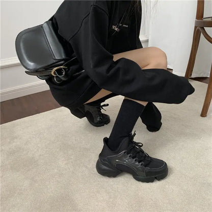 Black and white knee-high Lolita socks for women, thin breathable over-the-knee stockings