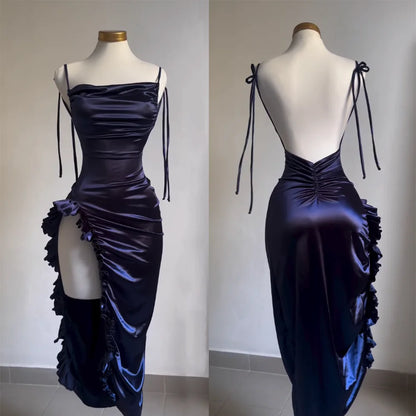view Y2K halter spice girl dress, slim fit summer dress with low back, sexy breathable cross-border party dress