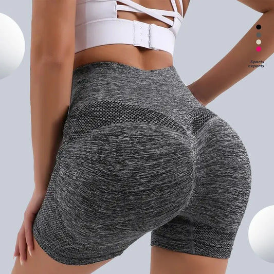 CZGUKE High‑Waist Scrunch Booty Yoga Shorts