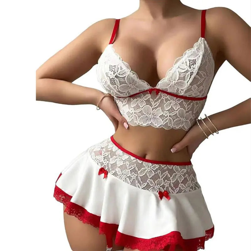 Sexy Cosplay Uniform Lingerie Set