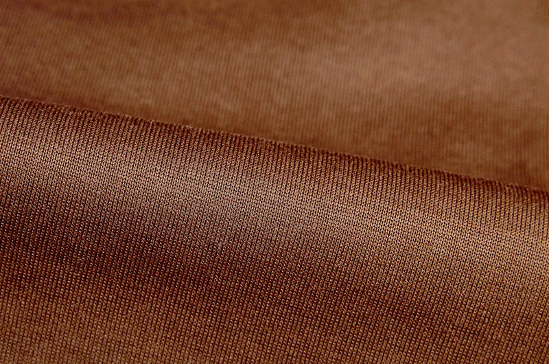 Close-up of brown fabric texture