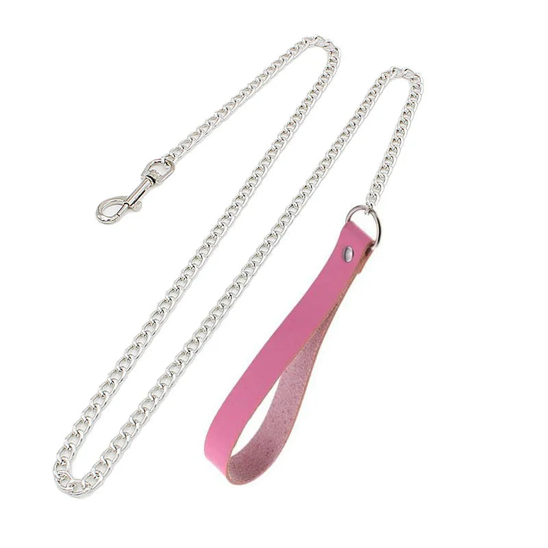 ShadowBelle PU leather punk choker set with bell, spikes, and rivets for goth and BDSM cosplay