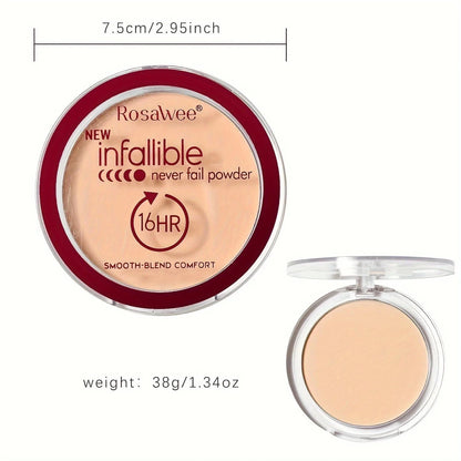 Compact matte full coverage pressed powder foundation with smooth texture


