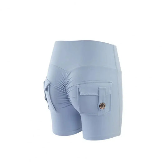 Peach Sculpt Cargo Shorts – Booty-Lifting & Air-Dry Comfort