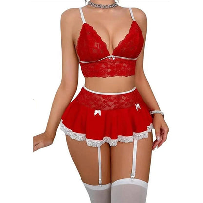 Sexy Cosplay Uniform Lingerie Set