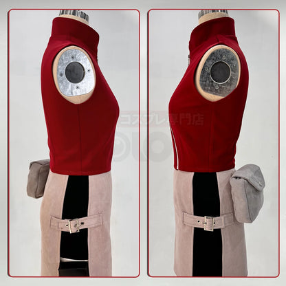 Haruno Sakura Cosplay Set – Anime Costume with Top, Skirt, Shorts & Pouch