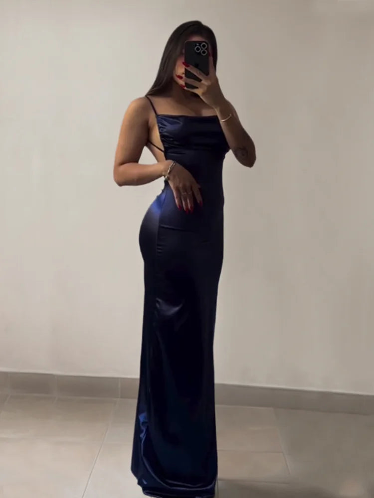 Y2K halter spice girl dress, slim fit summer dress with low back, sexy breathable cross-border party dress