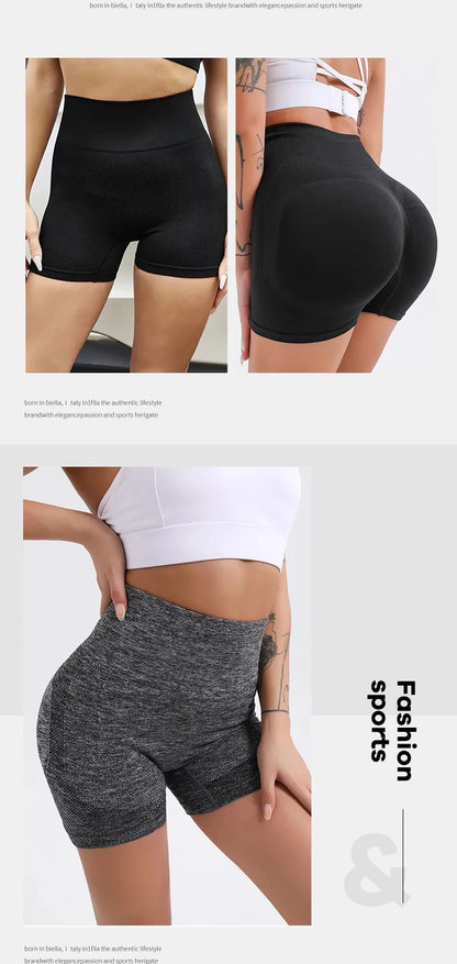 CZGUKE High‑Waist Scrunch Booty Yoga Shorts