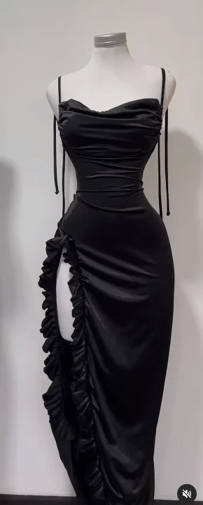 Y2K halter spice girl dress, slim fit summer dress with low back, sexy breathable cross-border party dress