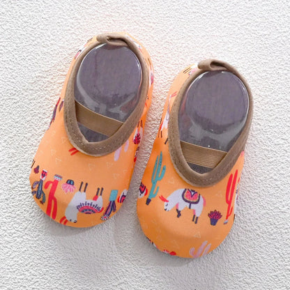 Unisex kids water shoes, lightweight quick-dry toddler aqua sneakers with non-slip soles for babies and toddlers
