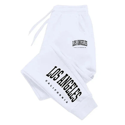 Los Angeles unisex sweatpants with elastic waist and side pockets, casual jogging and outdoor pants