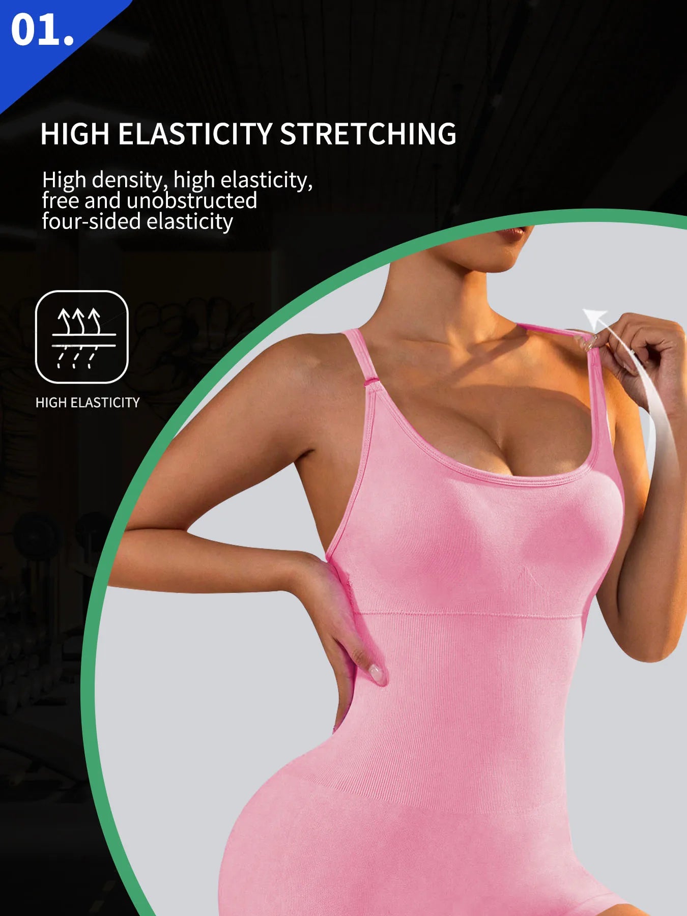 Sleek one-piece yoga jumpsuit for women, stretchy and breathable fitness bodysuit ideal for workouts and yoga