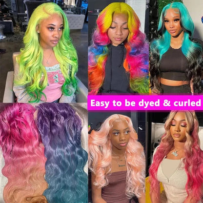 13x6 HD Transparent 613 Blonde Lace Frontal Human Hair Wig – Realistic, Versatile & Bold