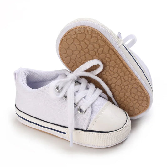 Meckior Baby Canvas Sneakers – Soft, Non-Slip Baby Shoes (0–18M)