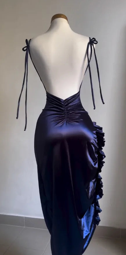Y2K halter spice girl dress, slim fit summer dress with low back, sexy breathable cross-border party dress