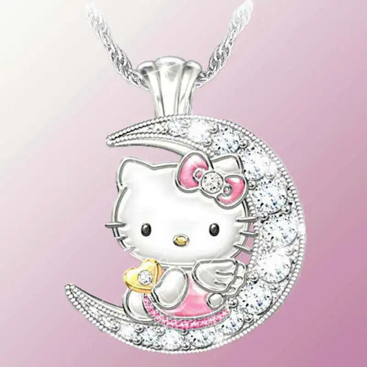 Moonlight Kitty Charm Necklace