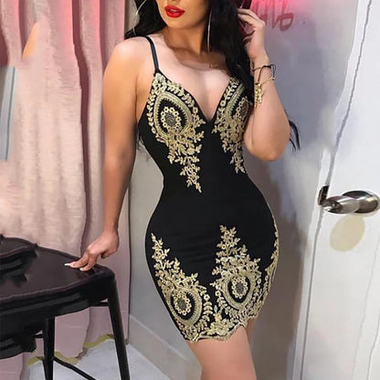 ummer halter mini dress with low neckline and halter back, breathable sleeveless slim fit party dress for women