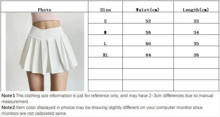 High-Waist Pleated Sports Skirt with Built-In Shorts – Summer Yoga & Running BernieNova Goods 